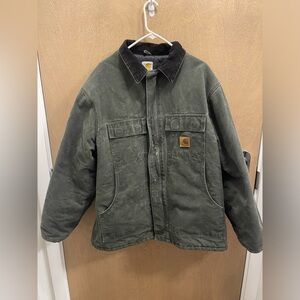 Green Vintage Carhartt Collared Jacket